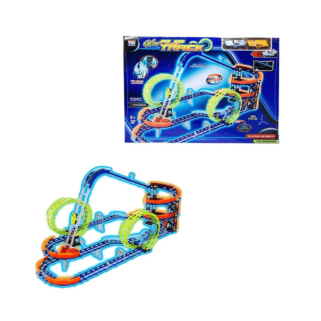 Glow flip track power racing