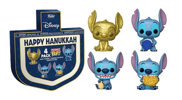 Pocket pop! Stitch Happy Hanukkah 4 pack